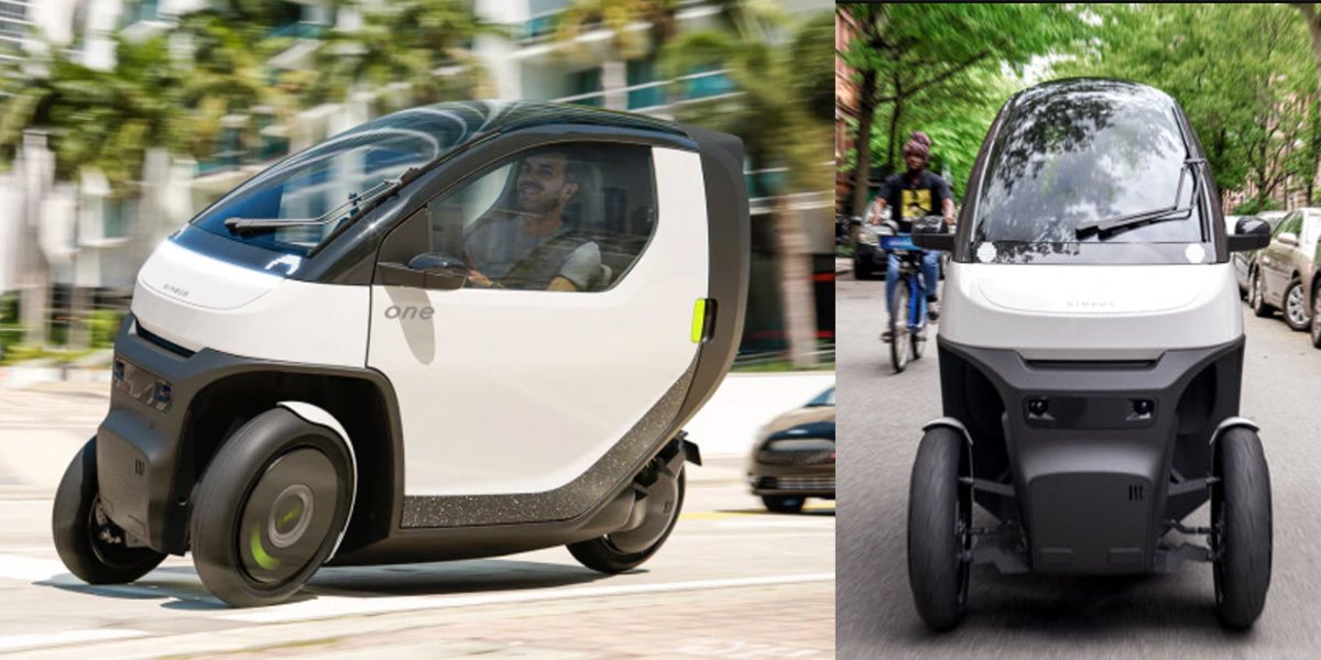 El Nimbus One es un triciclo eléctrico con una velocidad máxima de 80 km/h  y una autonomía de 93 millas.